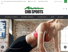 Tablet Screenshot of chbsports.com